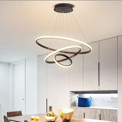 ArishaLight - Plafonnier Moderne avec 3 Anneaux Ajustables, Design Élégant et Fonctionnel