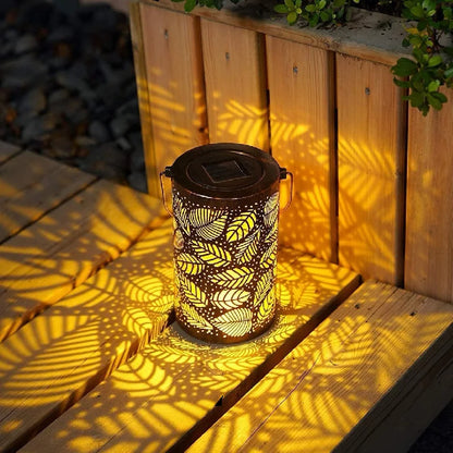 Luminous Leaf Lantern – Lampe Solaire Décorative en Forme de Feuilles, Éclairage Extérieur pour Jardin et Terrasse