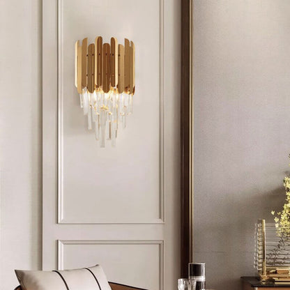 Applique Murale Élégante en Acier Inoxydable et Verre – Lampe Moderne pour Votre Intérieur