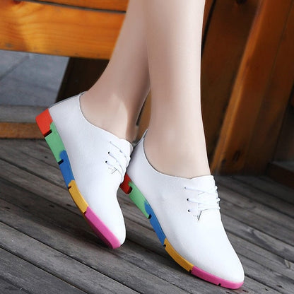 Chaussures en cuir respirant