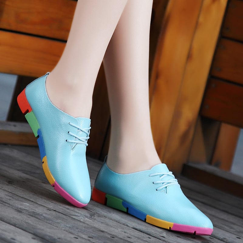 Chaussures en cuir respirant