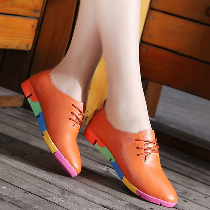 Chaussures en cuir respirant