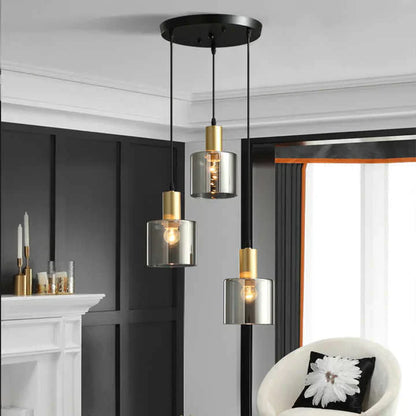 Lampe de Plafond Moderne avec 3 Anneaux – Éclairage Élégant pour Salle à Manger