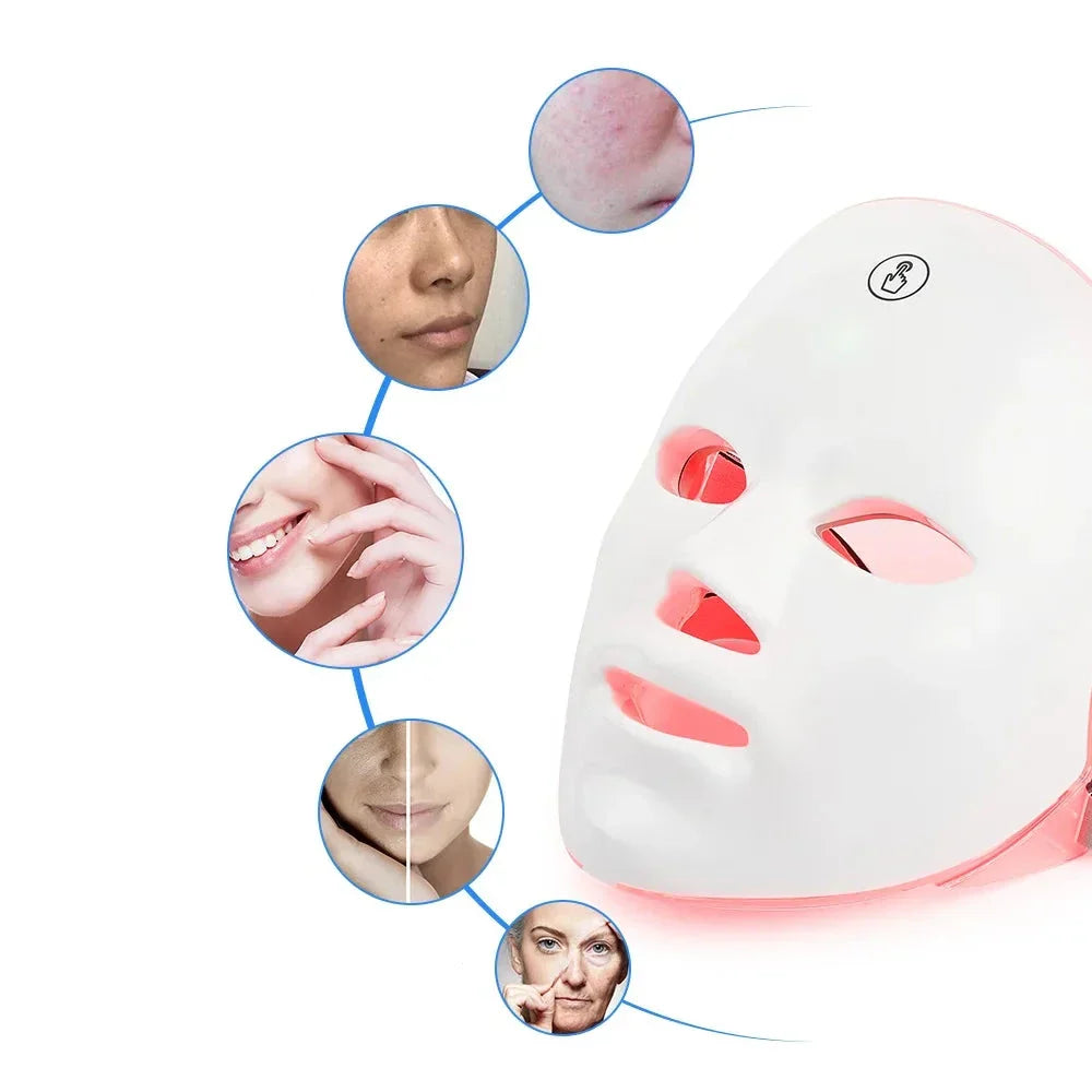Masque Thérapeutique LED AgeGlow | Lifting Visage & Éclat de la Peau à Domicile