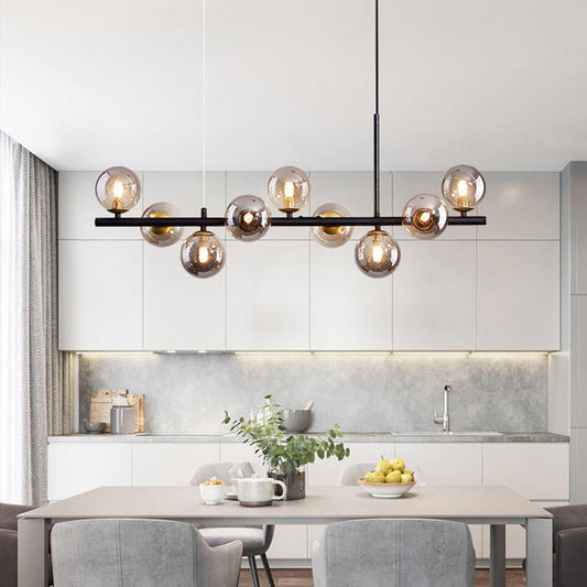 Armature - Pendelleuchte Luxueuse pour Salle à Manger, Élégance Moderne avec Verre et Métal