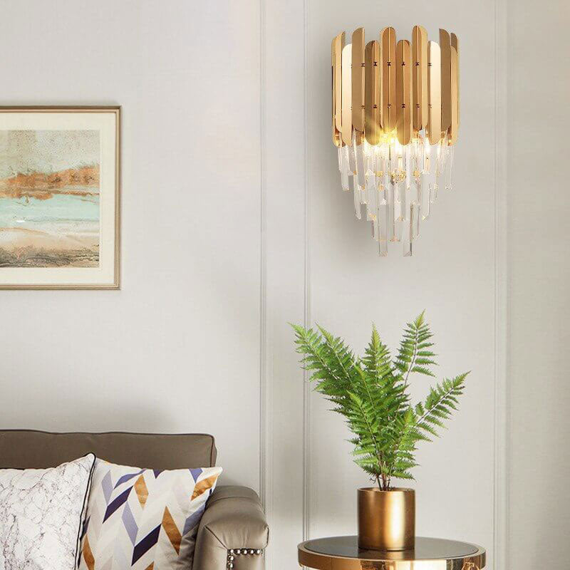 Applique Murale Élégante en Acier Inoxydable et Verre – Lampe Moderne pour Votre Intérieur