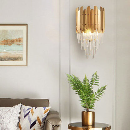 Applique Murale Élégante en Acier Inoxydable et Verre – Lampe Moderne pour Votre Intérieur