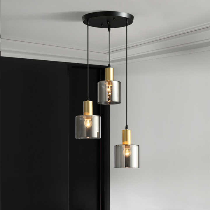 Lampe de Plafond Moderne avec 3 Anneaux – Éclairage Élégant pour Salle à Manger