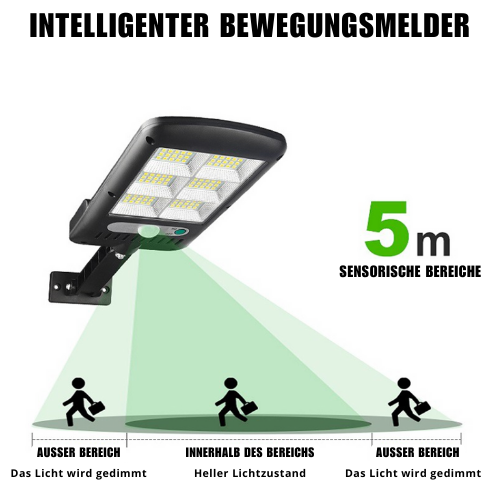 Éclairage Solaire LED 6000K – Lampe de Rue Ultra-Lumineuse, Écologique et Autonome