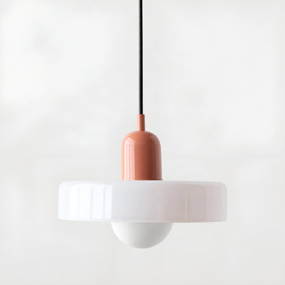 GlampGlow - Suspension luminaire en Verre Ajustable et Colorée, Applique Moderne