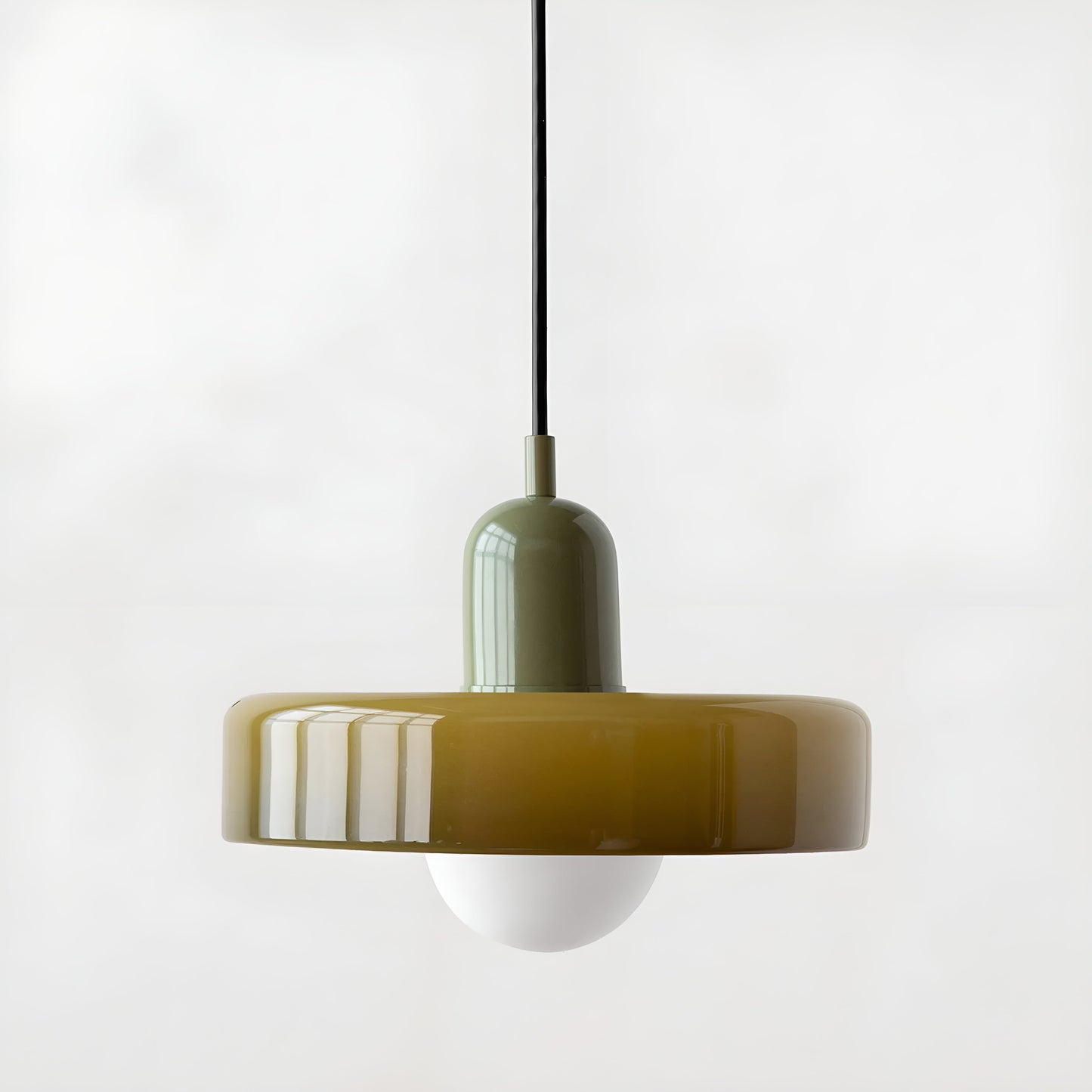 GlampGlow - Suspension luminaire en Verre Ajustable et Colorée, Applique Moderne