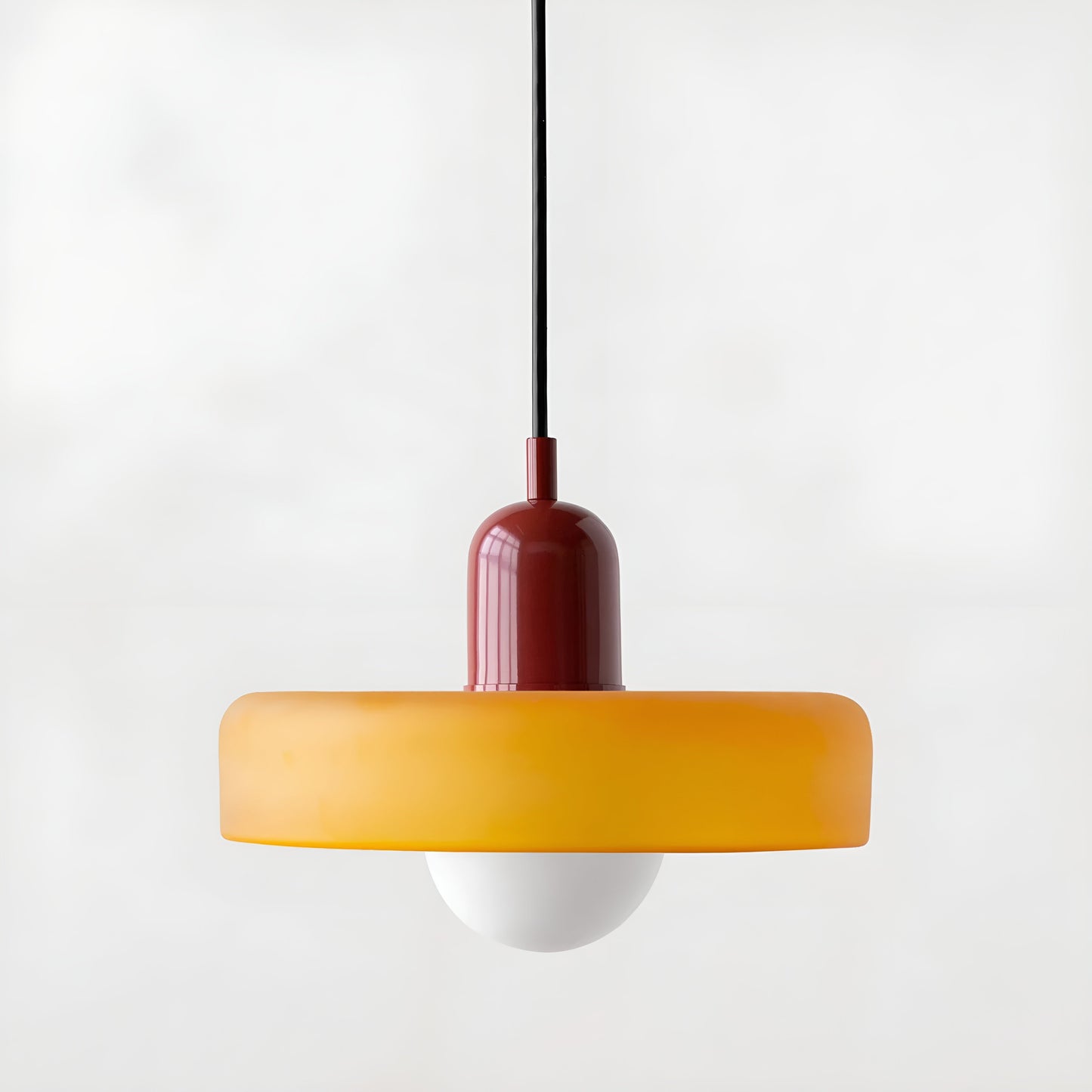 GlampGlow - Suspension luminaire en Verre Ajustable et Colorée, Applique Moderne