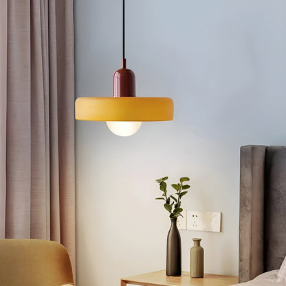 GlampGlow - Suspension luminaire en Verre Ajustable et Colorée, Applique Moderne