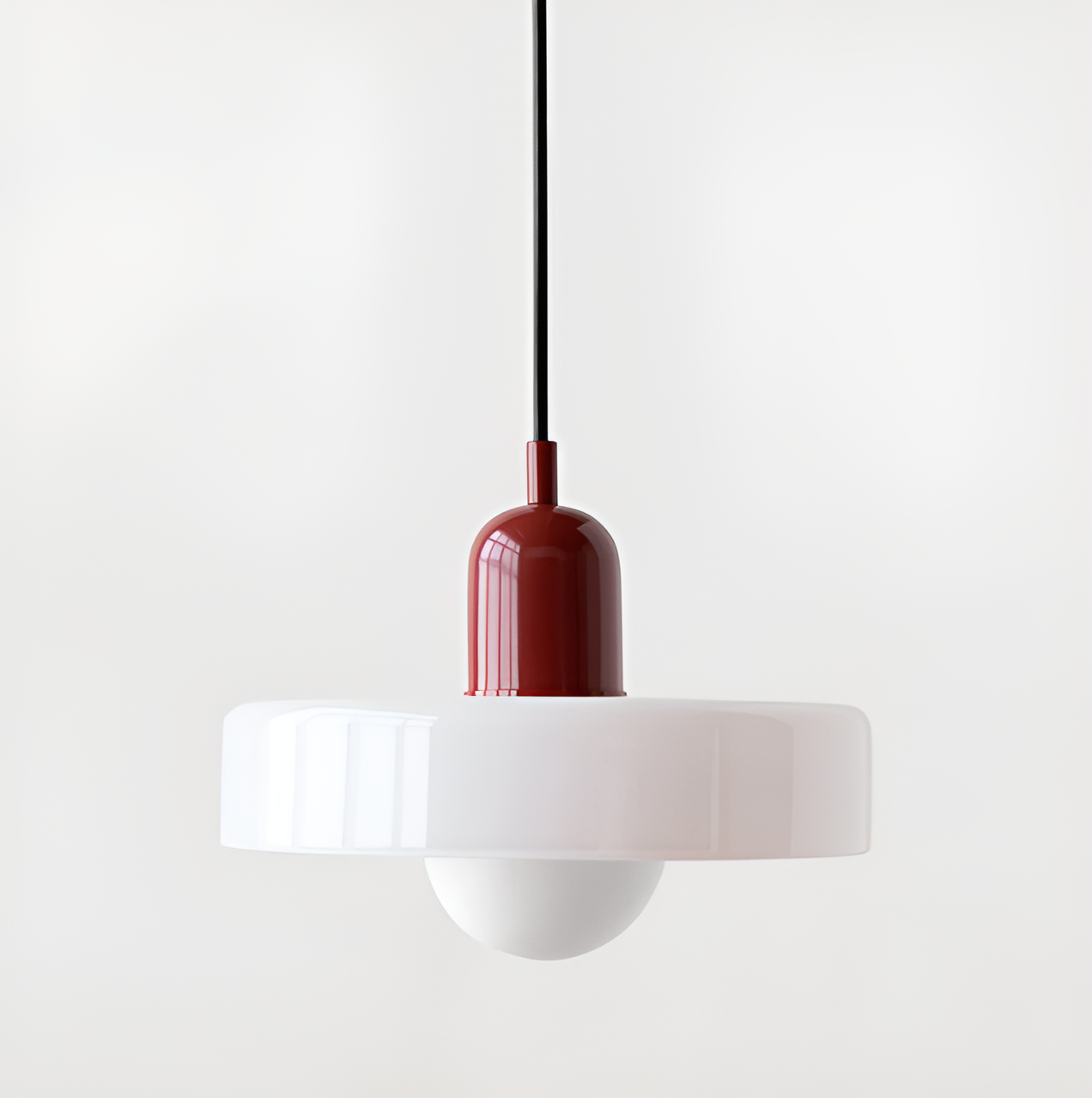 GlampGlow - Suspension luminaire en Verre Ajustable et Colorée, Applique Moderne