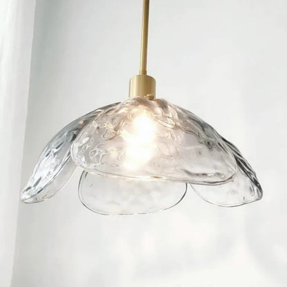 Suspension Fleurie Créative pour Table de Nuit – Éclairage Élégant en Verre pour Chambre et Salon