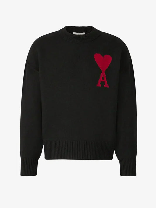 Pull en Laine Unisexe HeartLoom – Design Élégant avec Logo Cœur