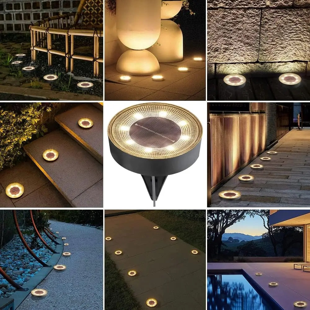 Lumières de Jardin Solaires LED Deluxe - Éclairage Extérieur Écologique et Économique
