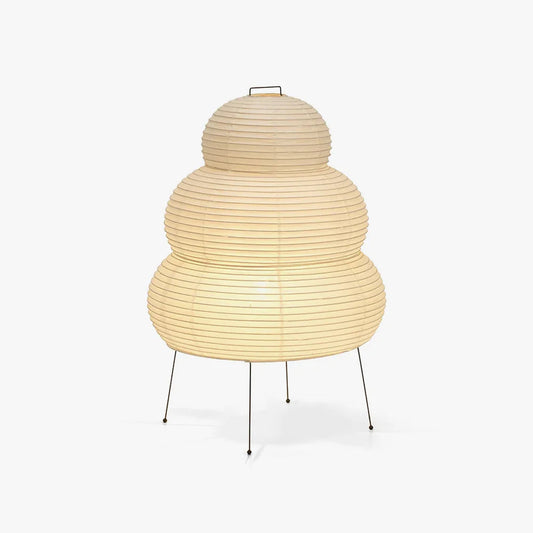 Lampe de Table Akari – Design Inspiré du Japon avec Papier de Murier et Métal