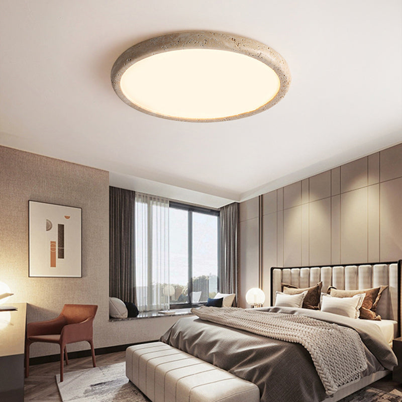 Plafonnier LED en Pierre Naturelle – Éclairage Élégant et Chaleureux pour Salon et Chambre