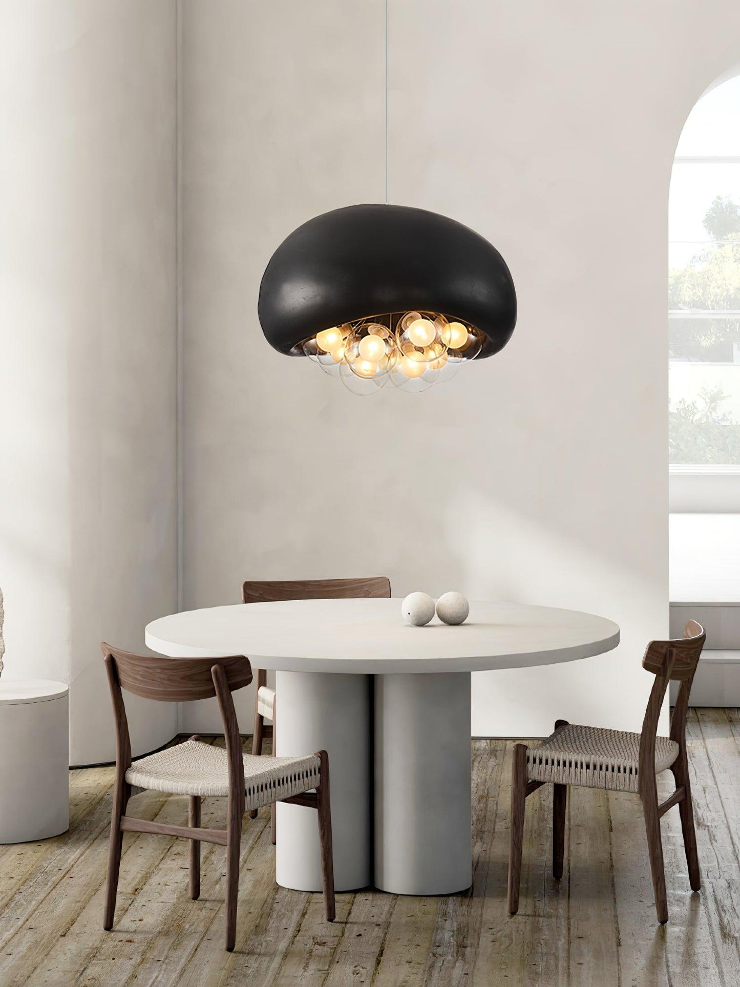 Suspension Khmara Bubbles – Lampe Moderne en Verre et Métal, Design Original