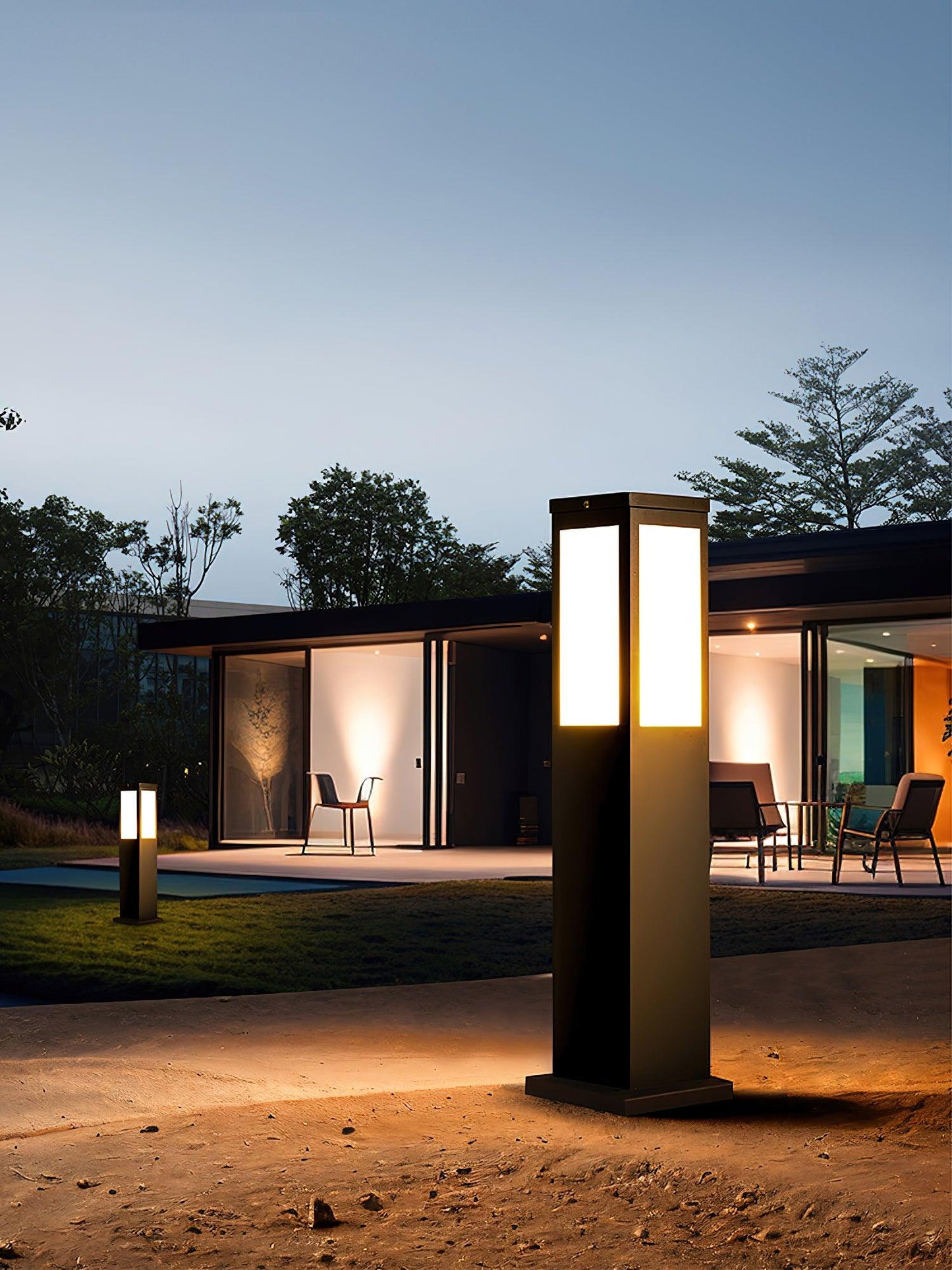 Lampe Extérieure Kuzco Poller – Éclairage Moderne en Aluminium avec LED Intégrée