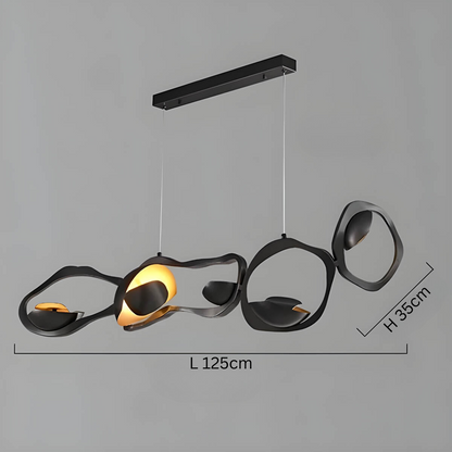 Suspension Moderne Artistique – Éclairage LED avec Design Organique