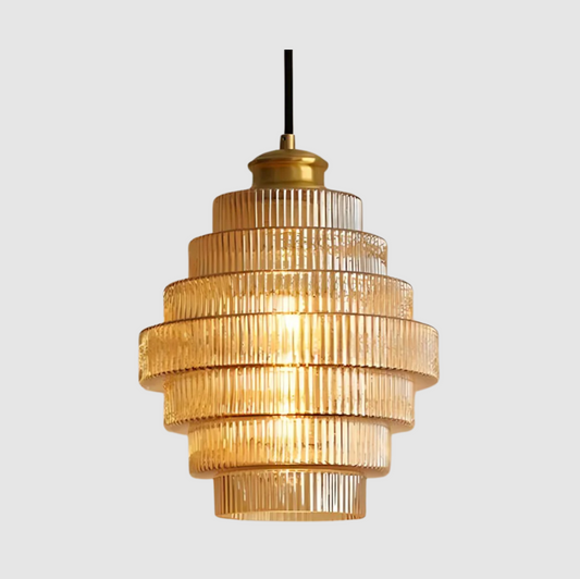 L'Éclat de Carafe – Suspension Lumineuse en Verre Élégante pour Ambiance Raffinée