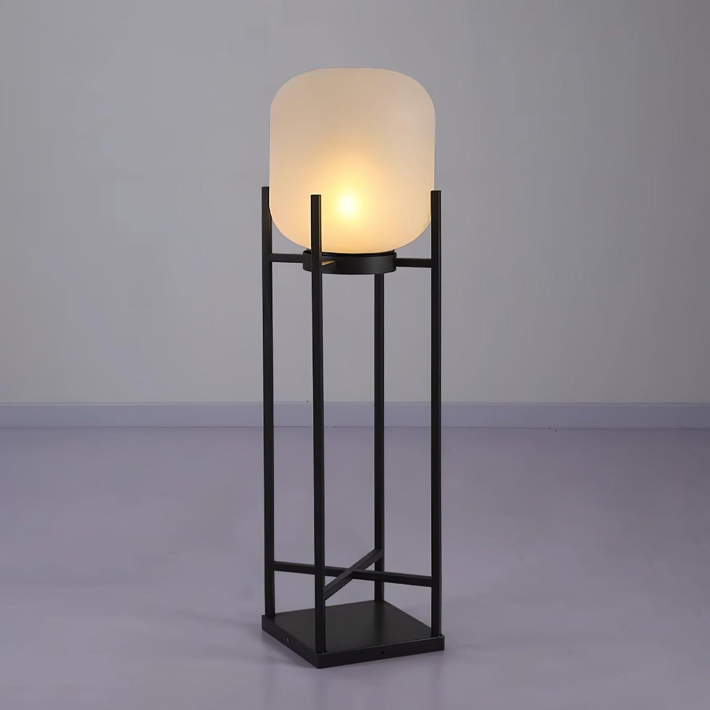 Lampe Solarium Extérieure en Acier Inoxydable et Verre – Éclairage LED Automatique IP65
