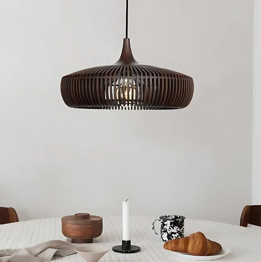 Le Halo du Kyoto – Suspension Lumineuse Japandi Élégante