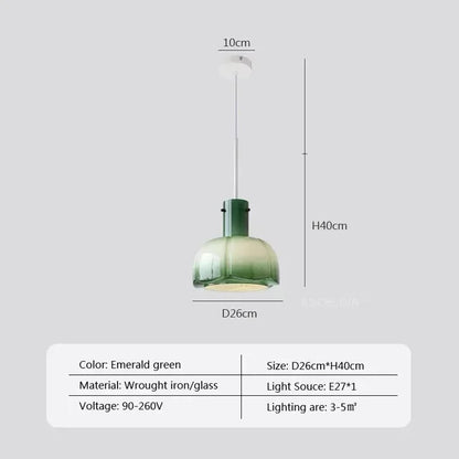 Suspension Arctic LED Nordic - Lampe Moderne en Verre et Métal avec Hauteur Réglable