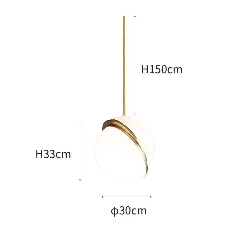 Suspension Mondsichel en Acryl et Laiton - Éclairage LED Moderne et Élégant