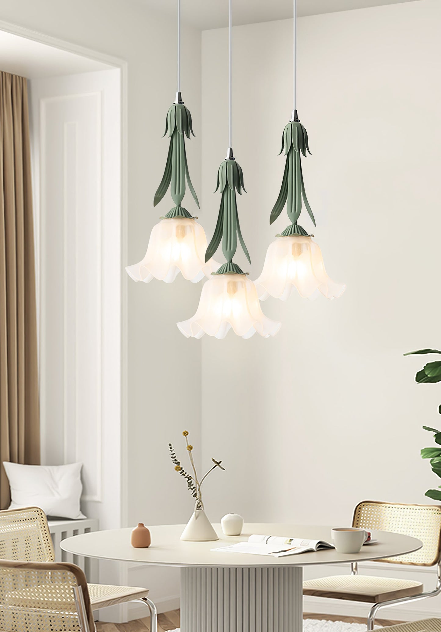 Suspension Maiglöckchen - Design Floral Élégant, Lueur Douce, LED, E27
