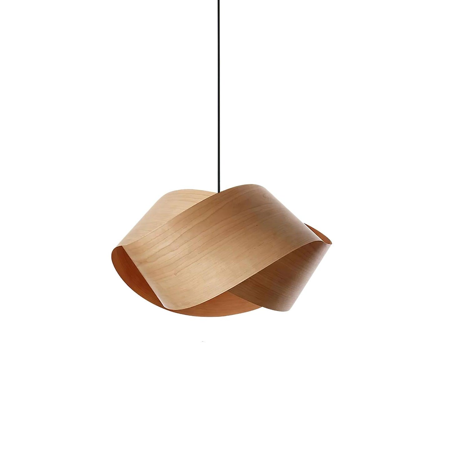 Suspension Link en Bois et Métal - Lampe Moderne à Lumière Douce pour Intérieur Élégant