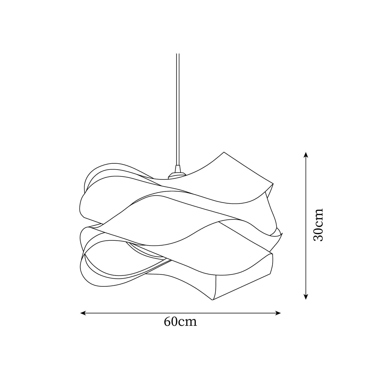 Suspension Link en Bois et Métal - Lampe Moderne à Lumière Douce pour Intérieur Élégant