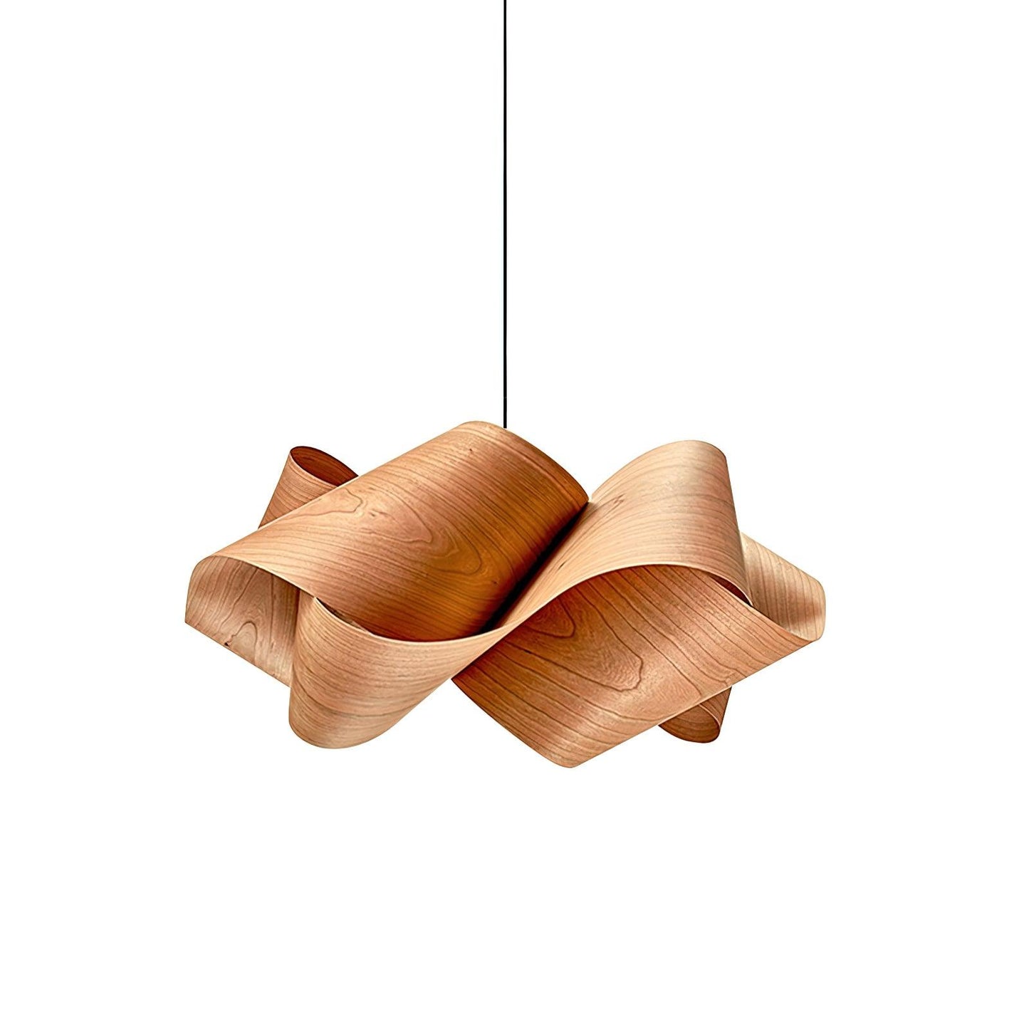 Suspension Link en Bois et Métal - Lampe Moderne à Lumière Douce pour Intérieur Élégant