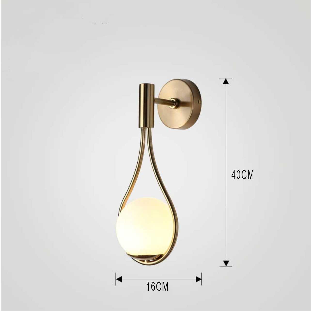 Applique Murale Nordique en Métal et Verre - Design Minimaliste pour Intérieur Élégant
