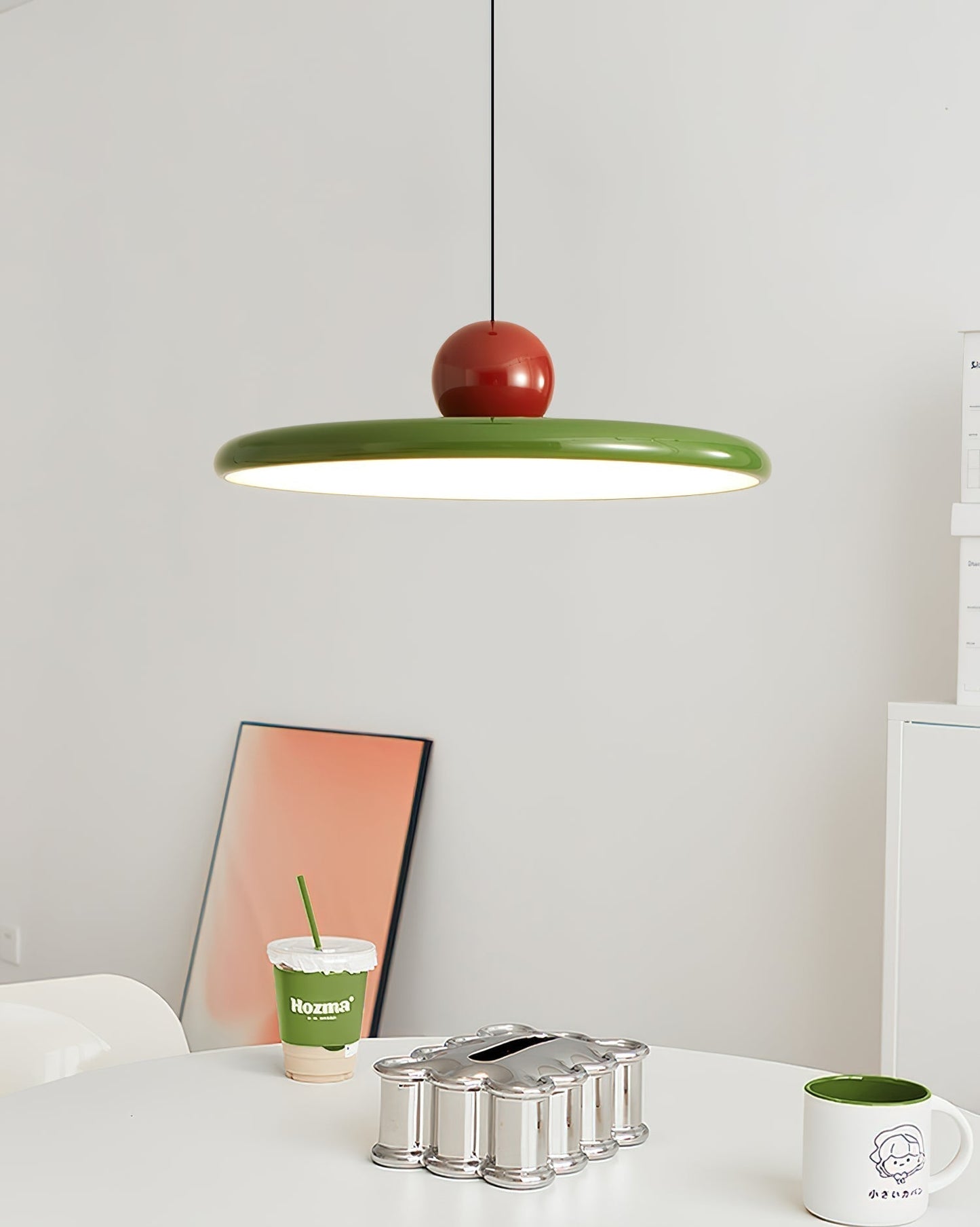 Lampe Suspendue Design Minimaliste - Hängelampe LED avec Ajustement de Hauteur et Éclairage Chaud, Neutre ou Froid