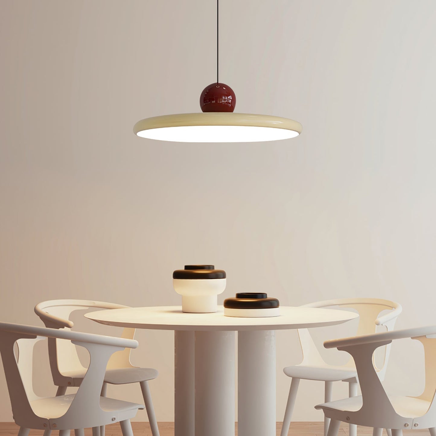 Lampe Suspendue Design Minimaliste - Hängelampe LED avec Ajustement de Hauteur et Éclairage Chaud, Neutre ou Froid