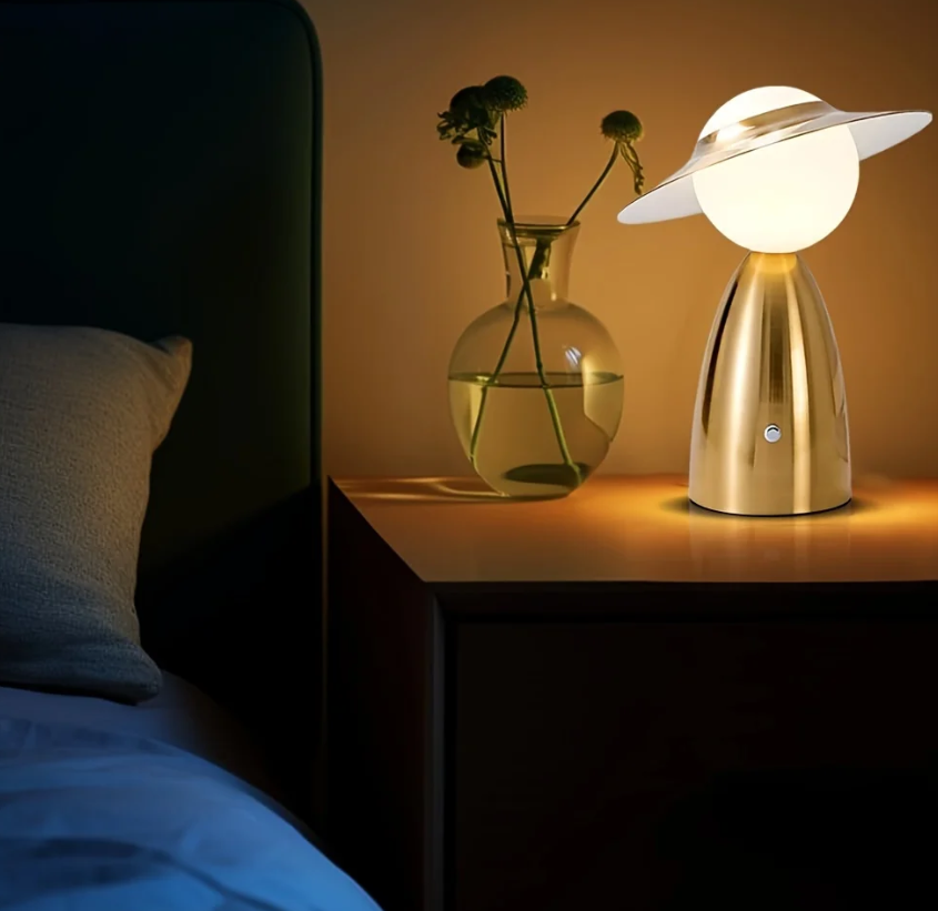 Lueur Tactile – Lampe de Table LED Sans Fil avec Fonction Rechargeable