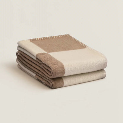 Couverture CachemiraSoft – Plaid Élégant en Laine & Cachemire, Douceur et Chaleur Luxueuses