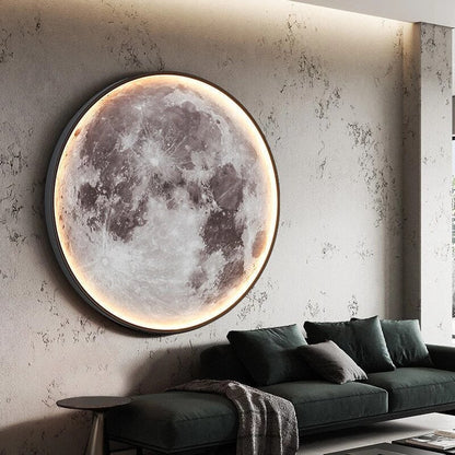 Lampe Murale LED Lune avec Contrôle par Application - 3 Modes de Couleur et Fonction de Dimmabilité