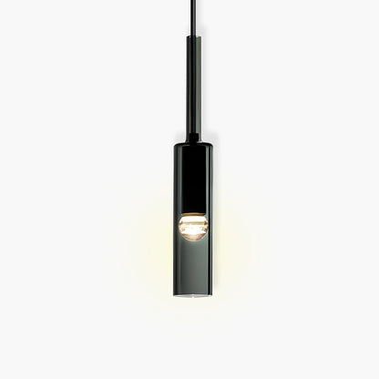 Suspension Marque - Lampe Moderne en Verre et Métal avec LED Intégrée