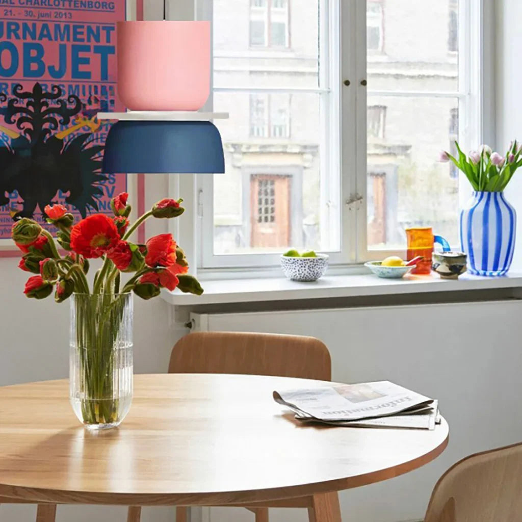 Suspension Moderne en Acrylique – Design Coloré avec Éclat Nordique