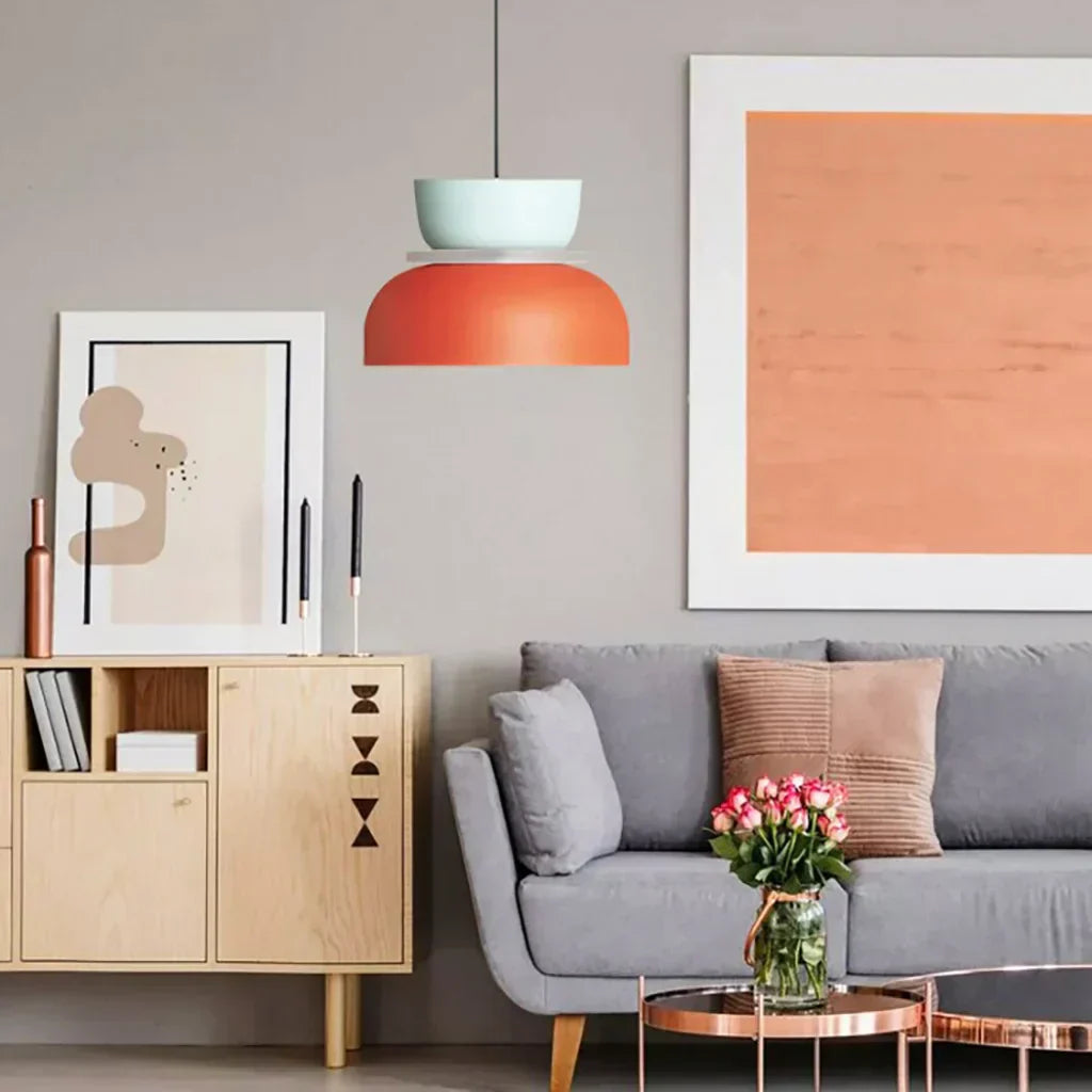 Suspension Moderne en Acrylique – Design Coloré avec Éclat Nordique