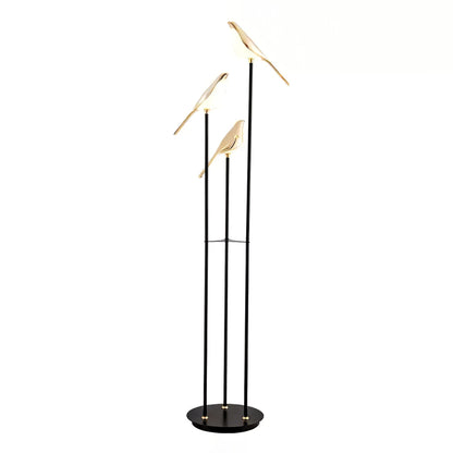 Lampe Magpie Perch - Élégance Naturelle, Design Moderne, LED Intégrée, Stehlampe ou Lampe de Table