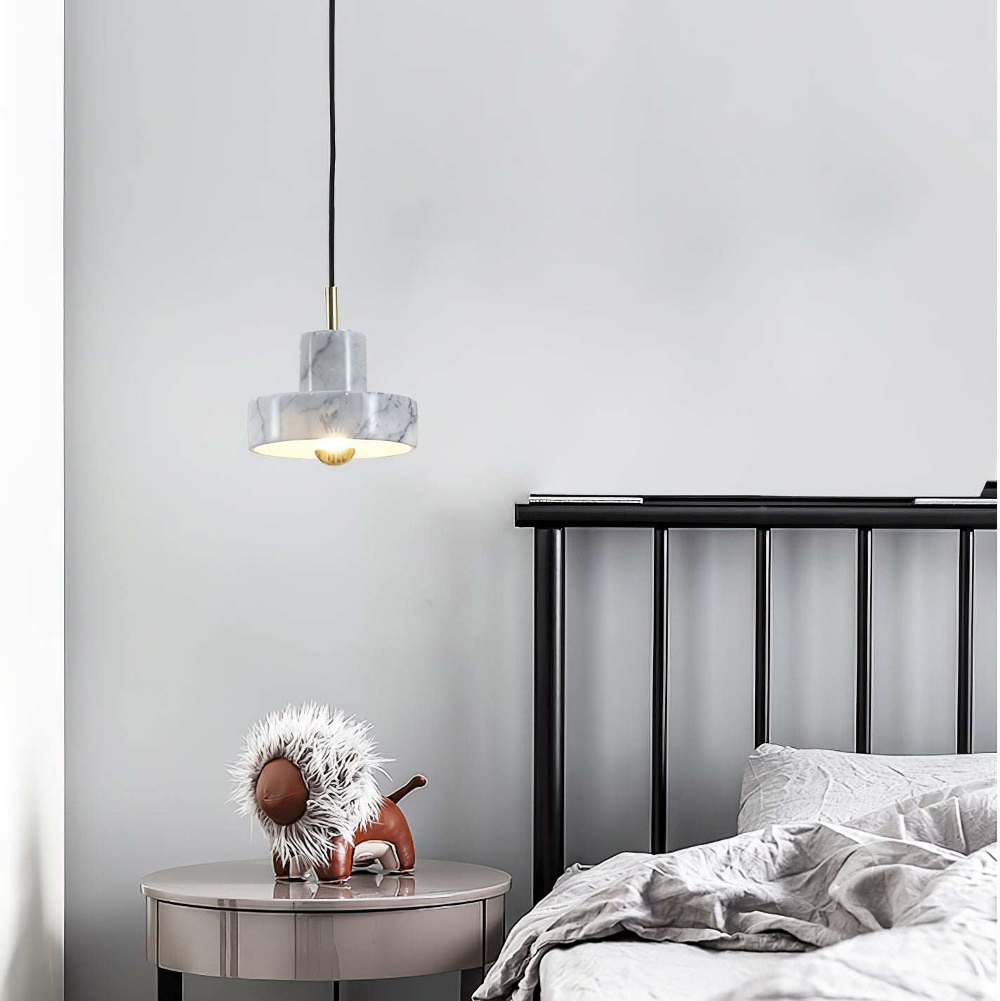 Suspension Marble Aura - Lampe Moderne en Marbre avec LED Intégrée