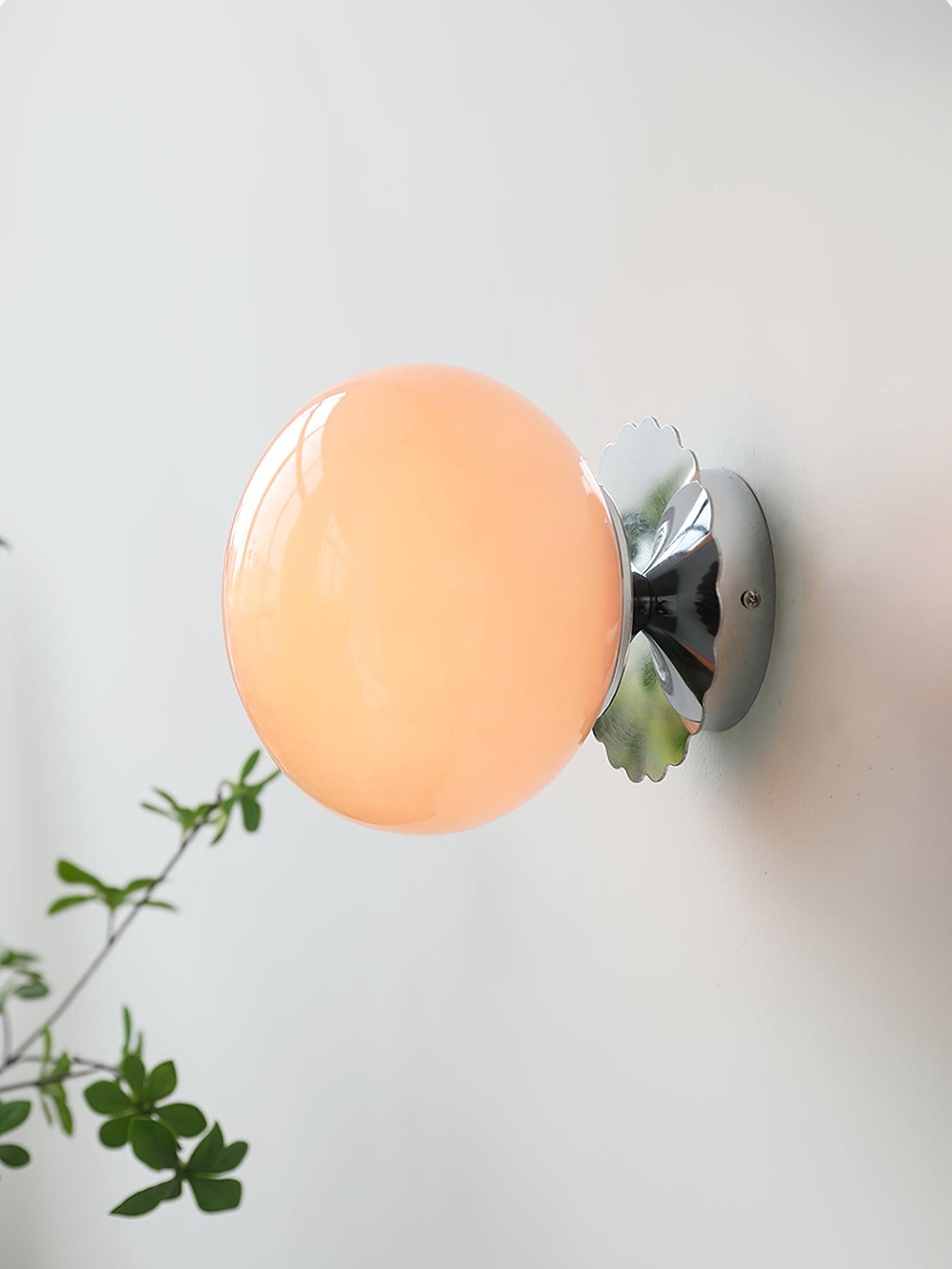 Lampe Moderne en Métal et Verre Rose - Éclairage LED avec Base E27