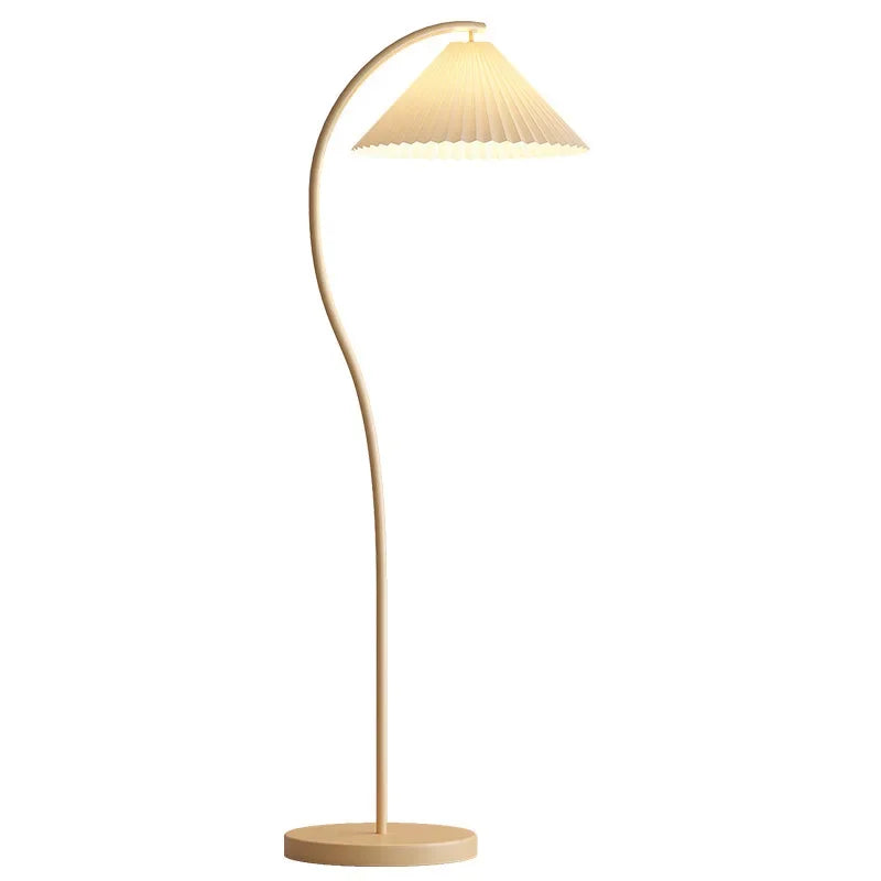 Lampadaire LED Moderne en Tissu – Éclairage Ajustable avec Design Pliant pour Salon et Bureau