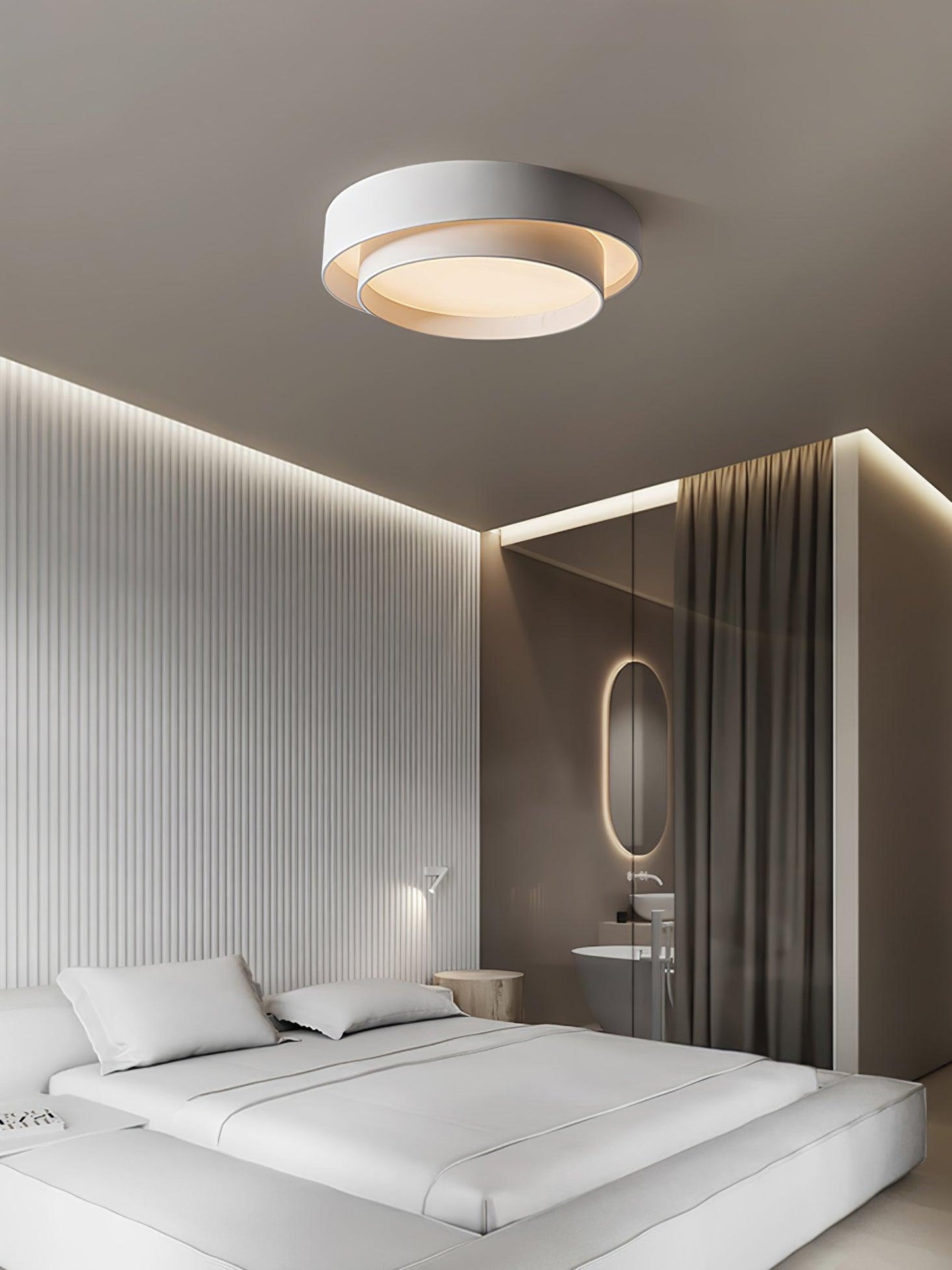 Plafonnier Moderne à LED - Design Cylindrique Élégant et Intégré