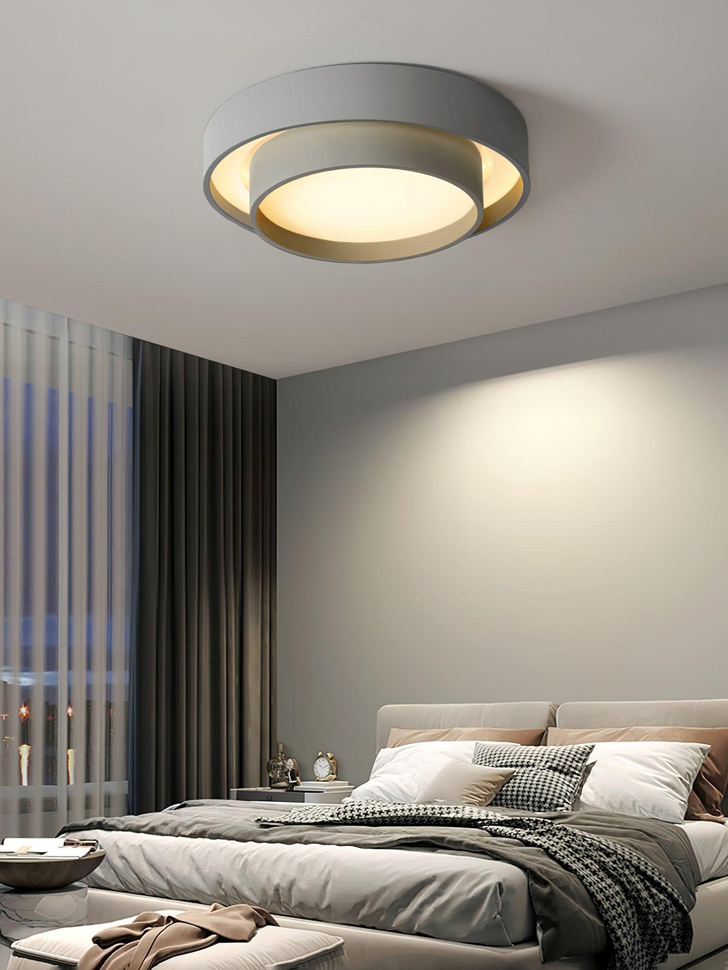 Plafonnier Moderne à LED - Design Cylindrique Élégant et Intégré